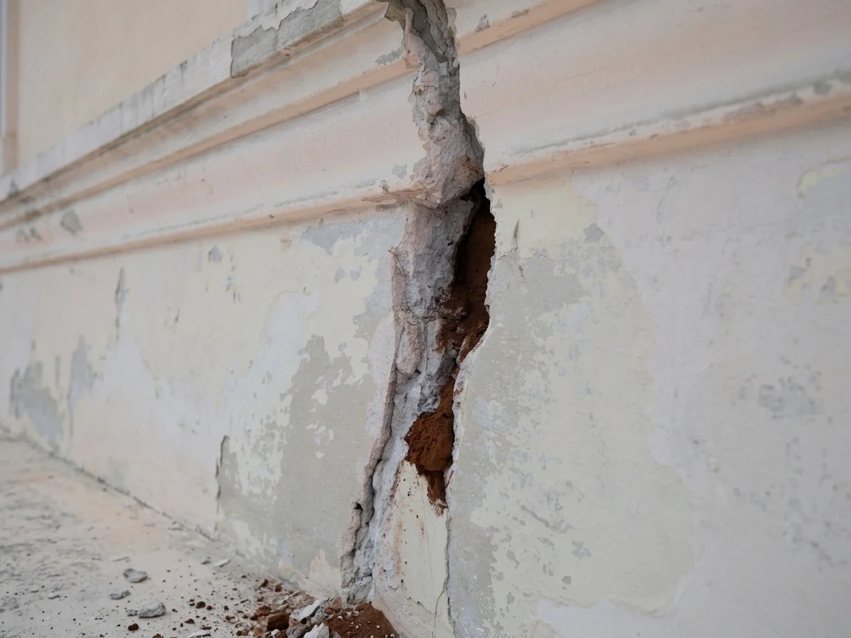 réparation fissures façade Caen — avant ravalement réparation fissures façade Caen — avant ravalement