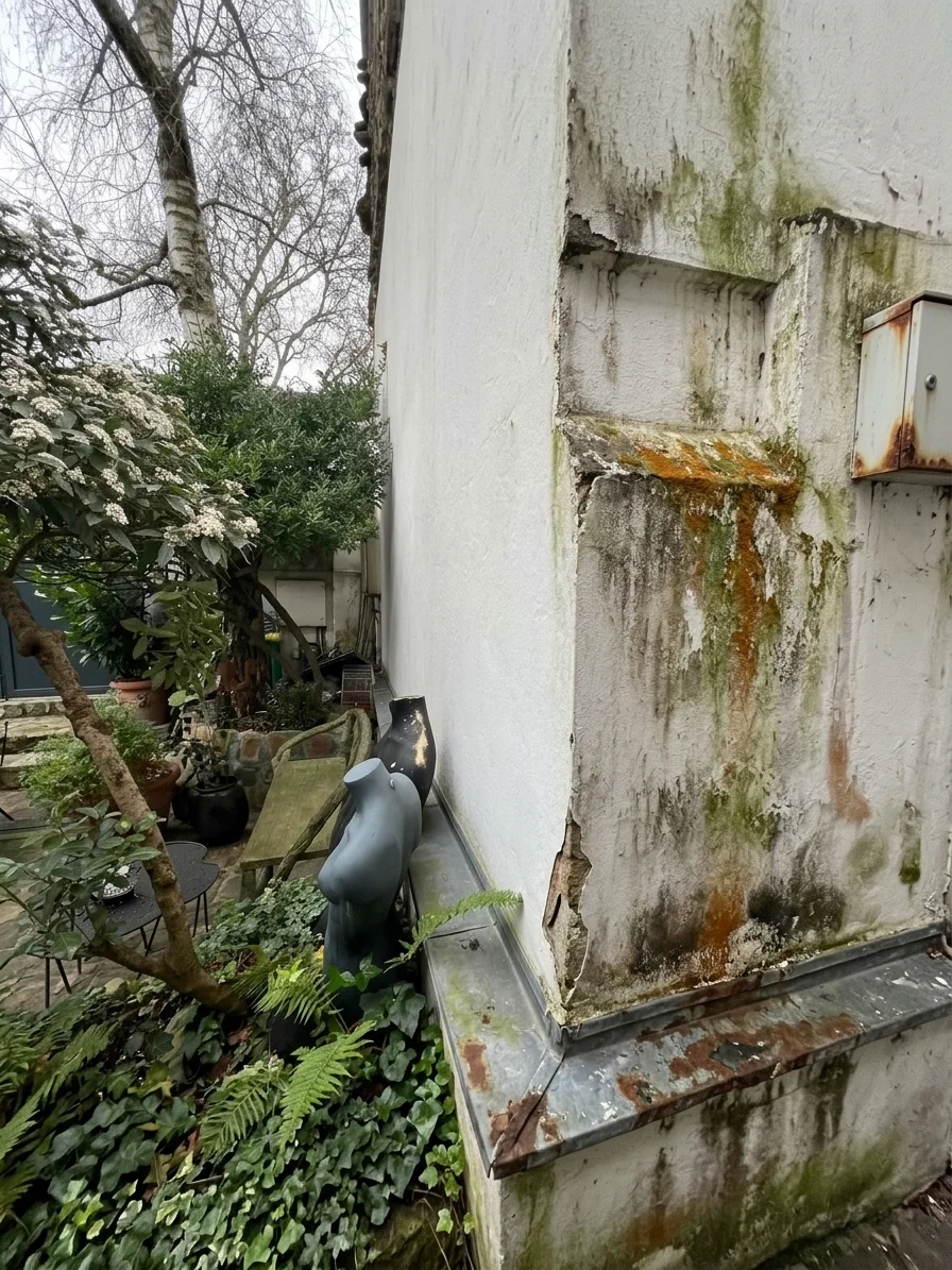 Ravalement de façade d'une maison de ville à Caen